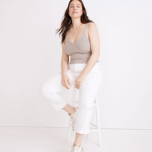 MADEWELL Cali Demi Bootcut jeans in Pure White Size 25 - Picture 3 of 15